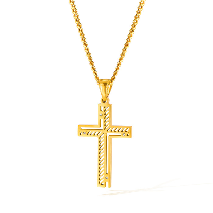 Wholesale Stainless Steel Design Cross Pendant