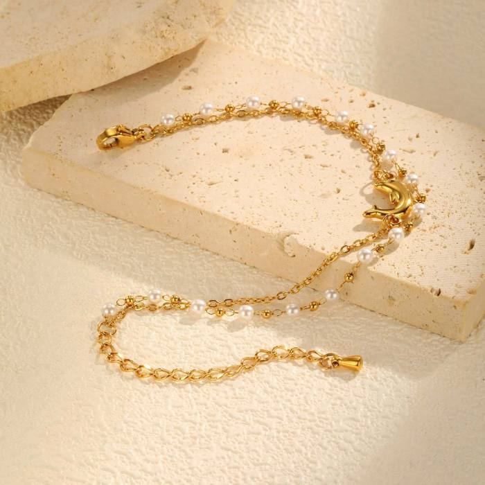 Wholesale Stainless Steel Dolphin Layer Bracelet