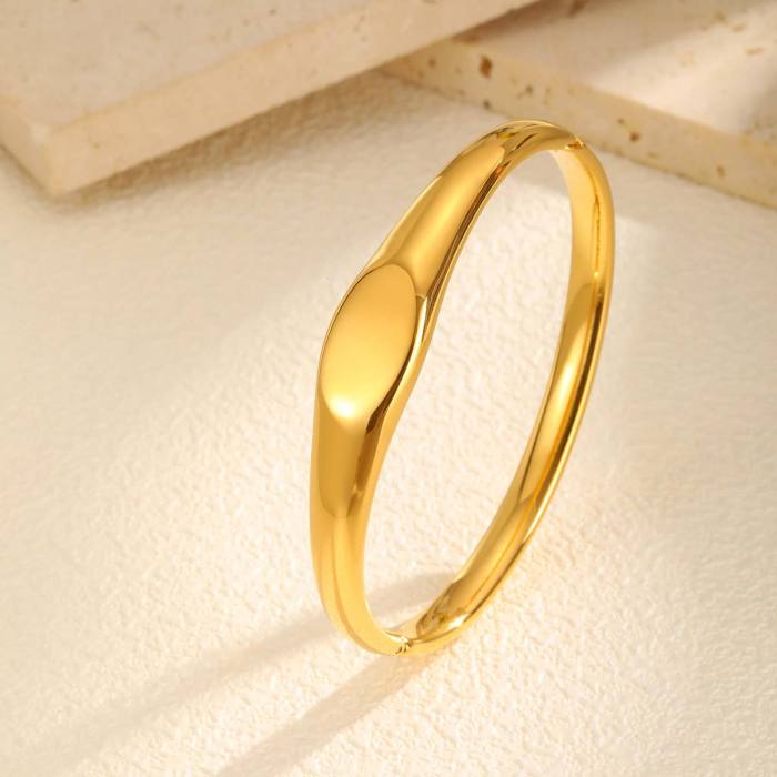 Wholesale Stainless Steel Stamp Bangle