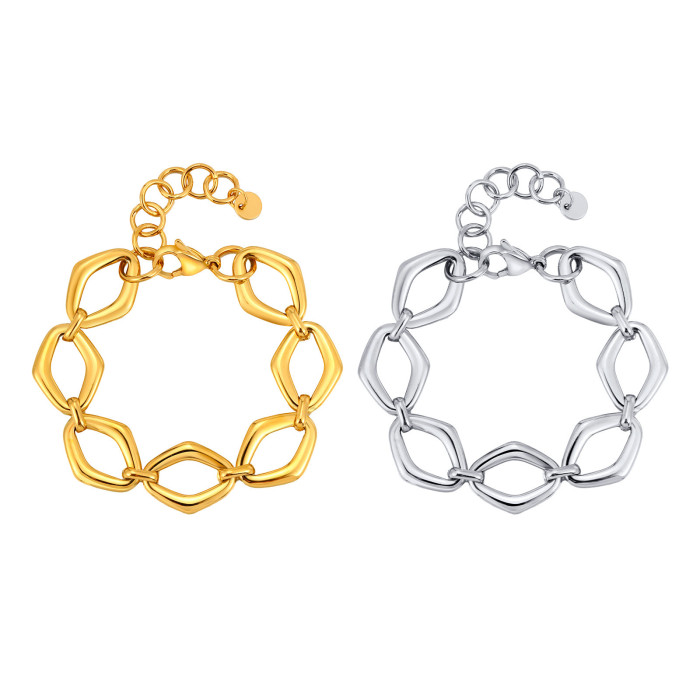 Wholesale Stainless Steel Diamond Chain Bracelet