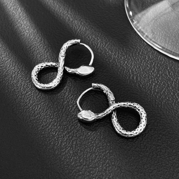 Wholesale Stainless Steel Design Snake Earrings