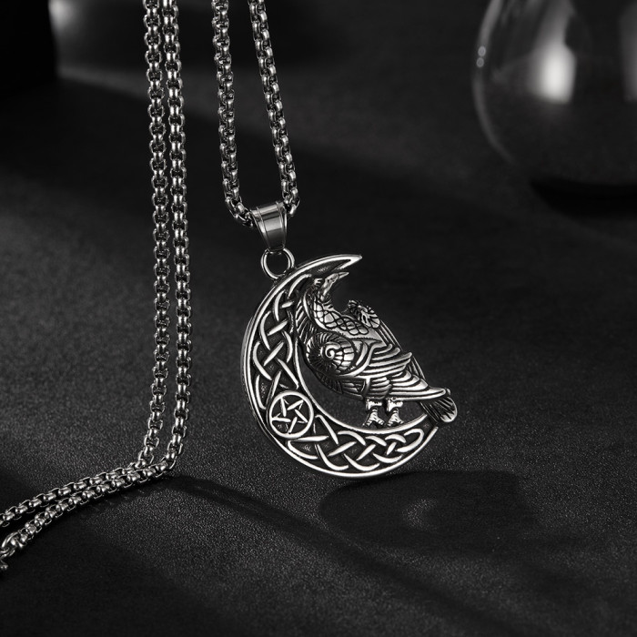 Wholesale Stainless Steel Crow Pendant