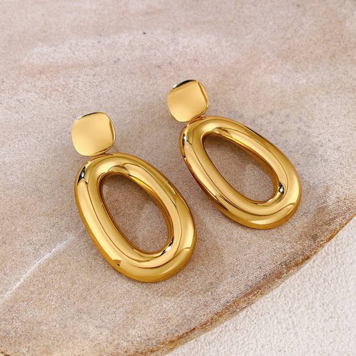 Wholesale Stainless Steel Elegant Simple Earrings