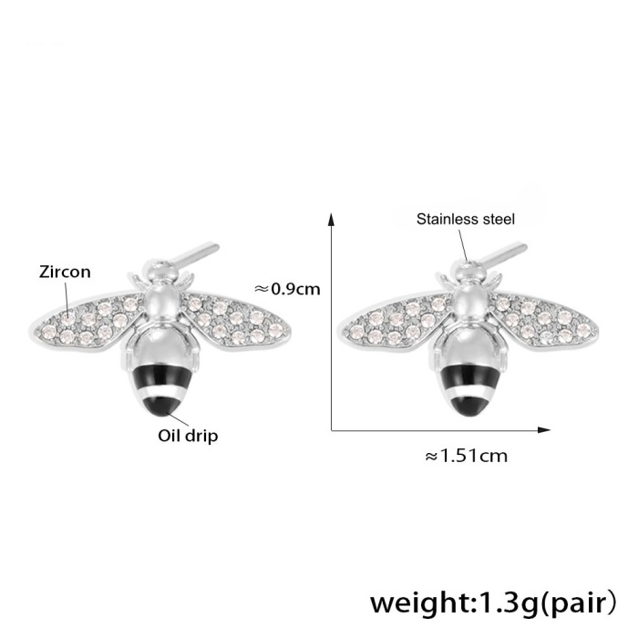 Wholesale Stainless Steel Bee Jewelry Set