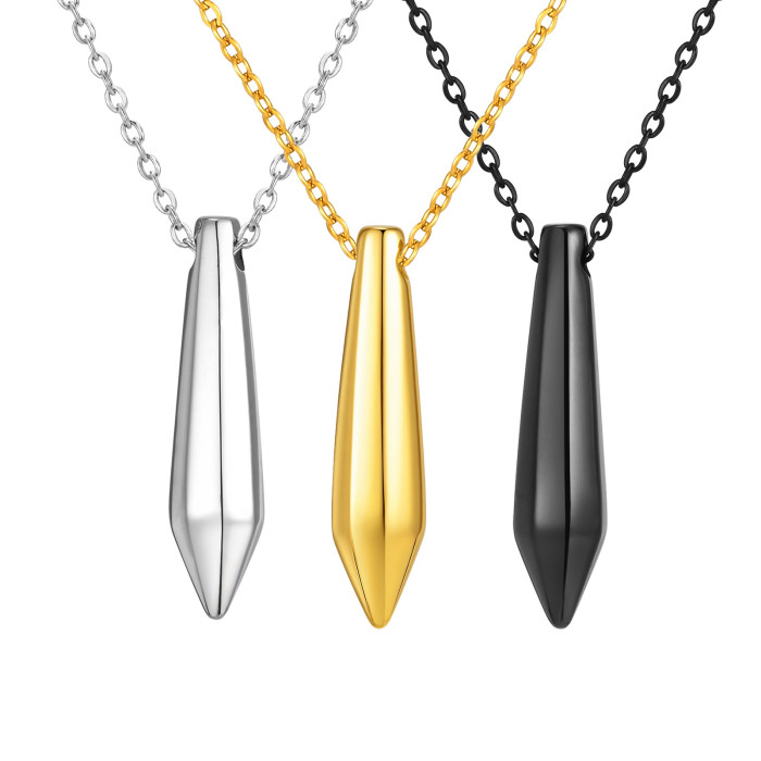 Wholesale Stainless Steel Bullet Necklace