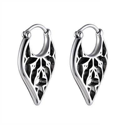 Wholesale Stainless Steel Carved Earrings