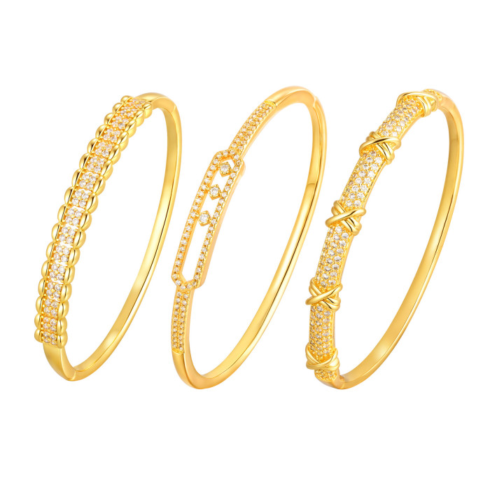 Wholesale Copper Zirconia Niche Bangle