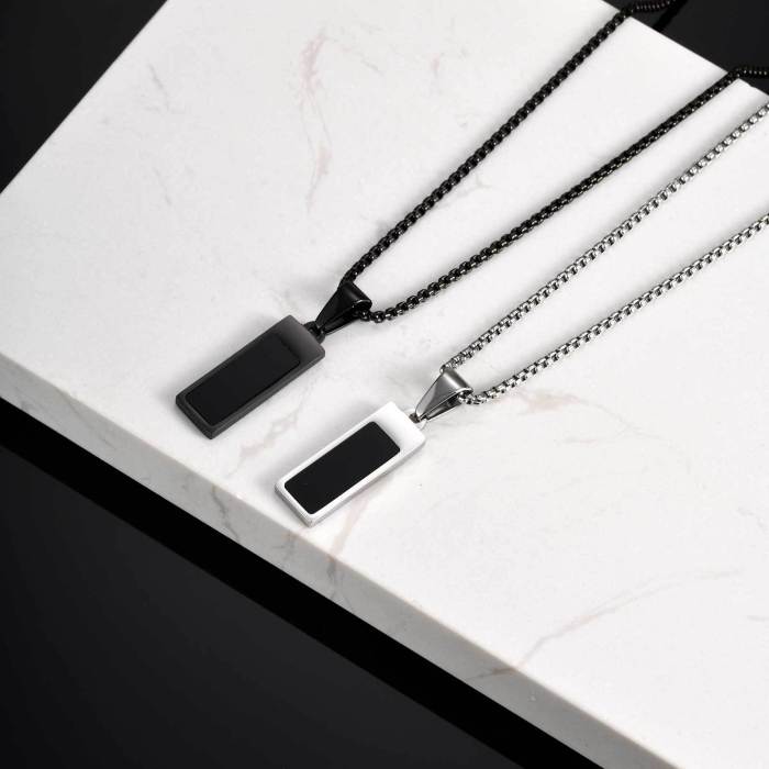 Wholesale Stainless Steel Rectangular Pendant