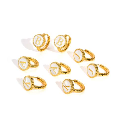 Wholesale Stainless Steel Alphabet Earrings
