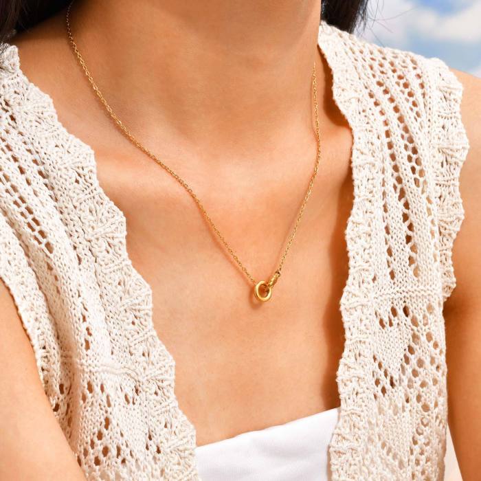 Wholesale Stainless Steel Gold Necklace