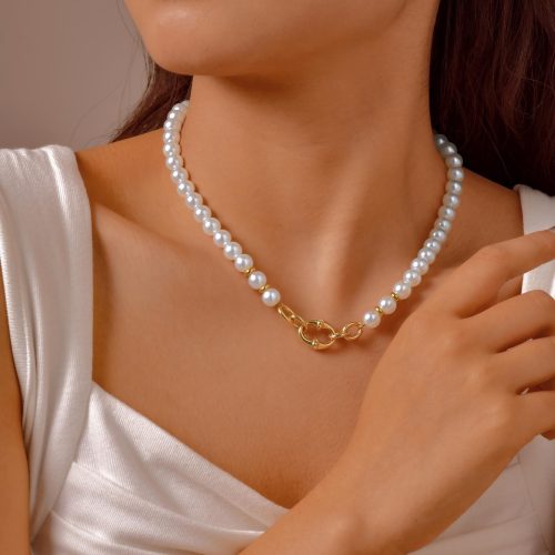 Wholesale Imitation Pearl Beaded Necklace