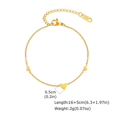 Wholesale Stainless Steel Heart Bracelet