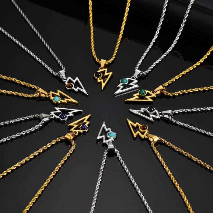 Wholesale Stainless Steel Lightning Pendant