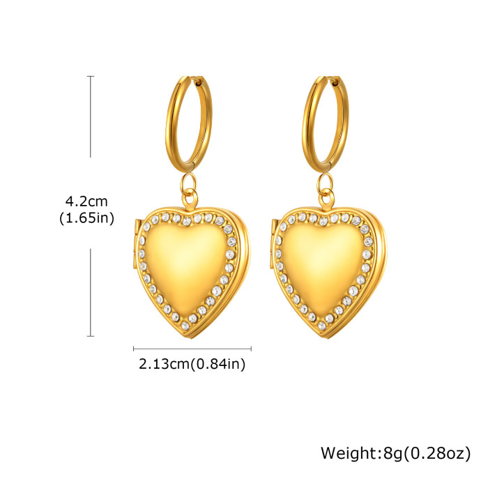 Wholesale Stainless Steel Photo DIY Earrings