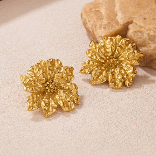 Wholesale Stainless Steel Flower Earrings