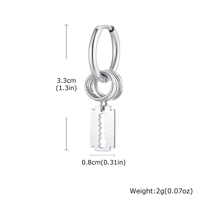 Wholesale Stainless Steel Blade Earrings