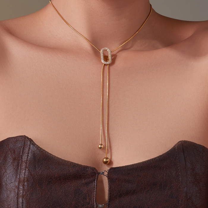 Wholesale Stainless Steel Fashion Simple Necklace