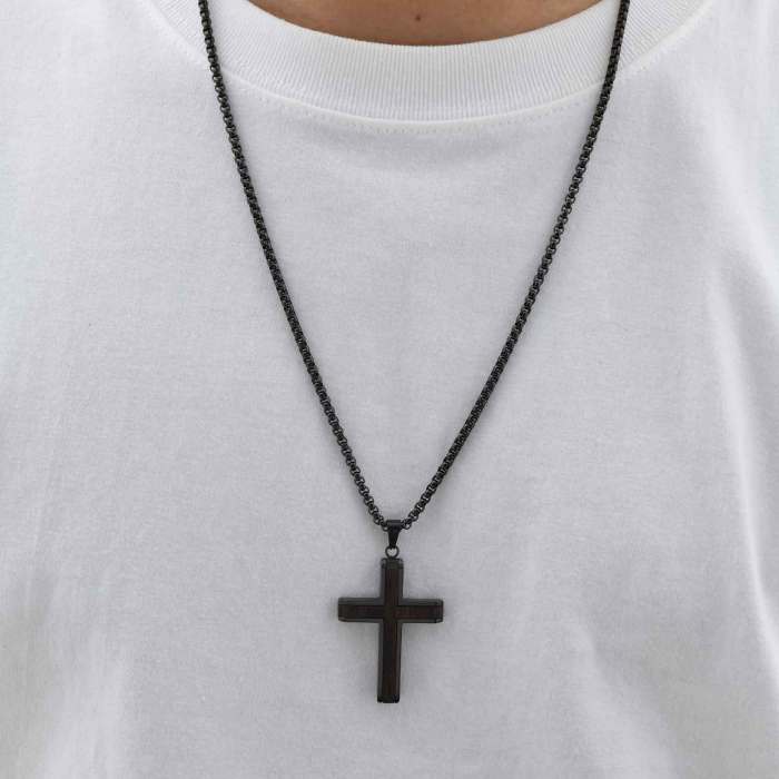 Wholesale Stainless Steel Ebony Cross
