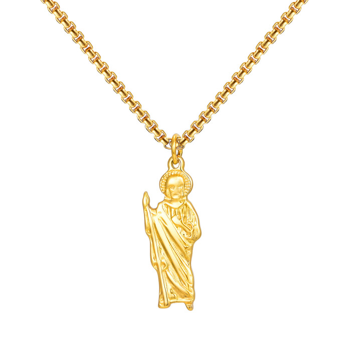 Wholesale Stainless Steel St. Jude Necklace