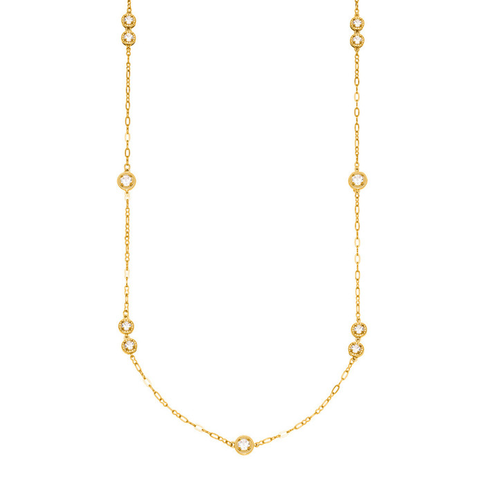 Wholesale Stainless Steel Stacked Long Sweater Chain