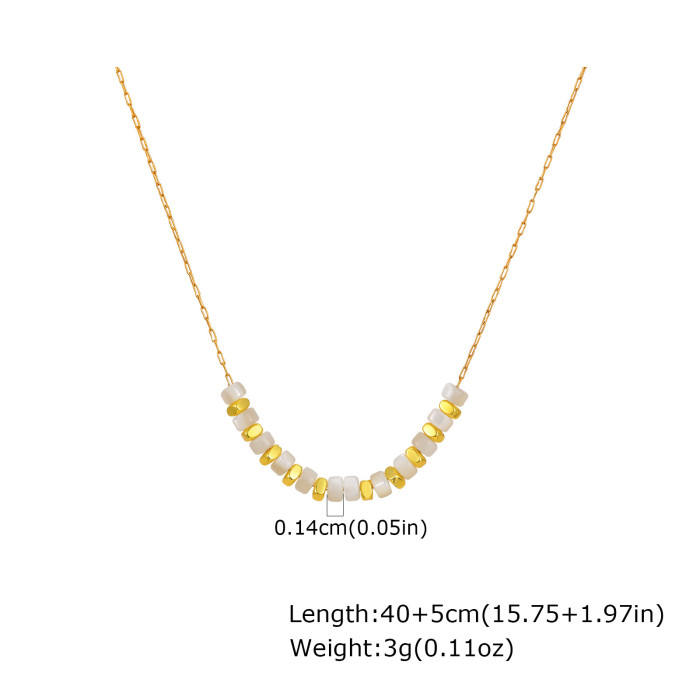 Wholesale Stainless Steel Shell Beads Necklace