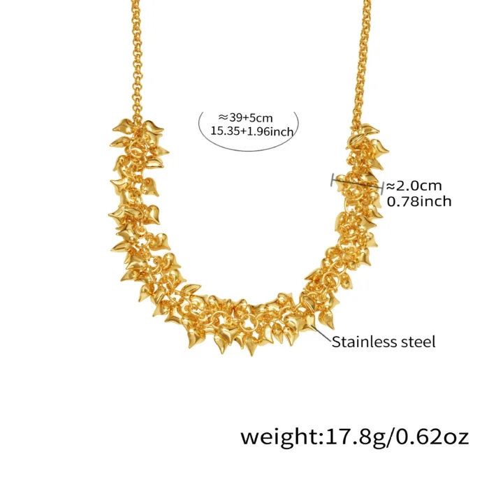 Wholesale  Stainless Steel Small Hearts Necklace