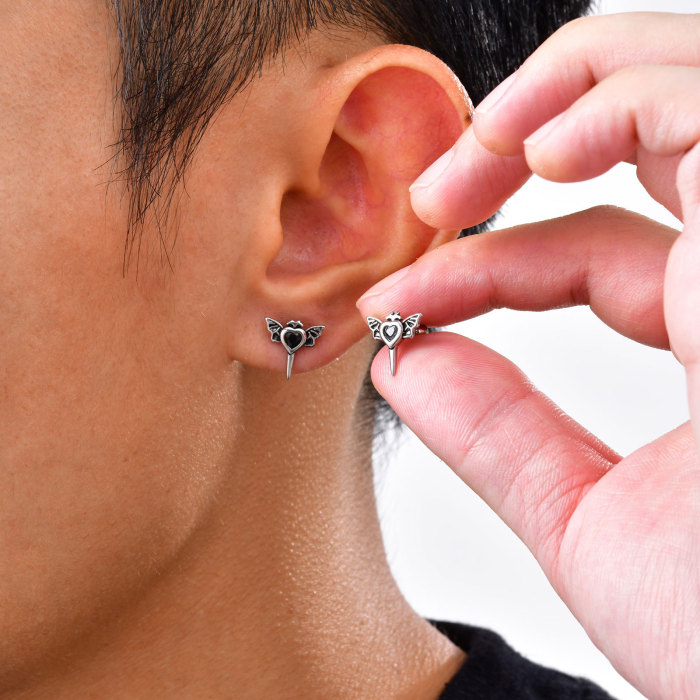 Wholesale Stainless Steel Men's Ear Studs