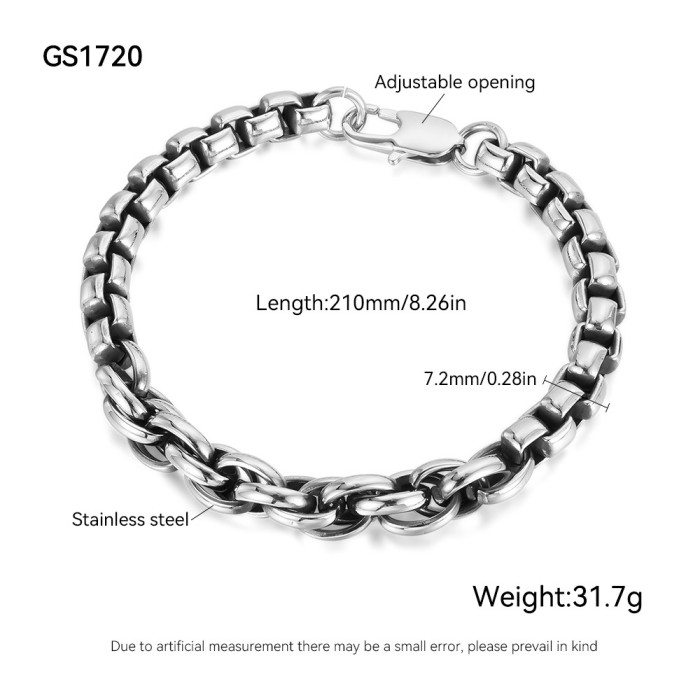Wholesale Stainless Steel Vintage Men's Bracelet