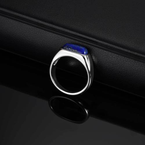 Wholesale Stainless Steel Lapis Lazuli Ring