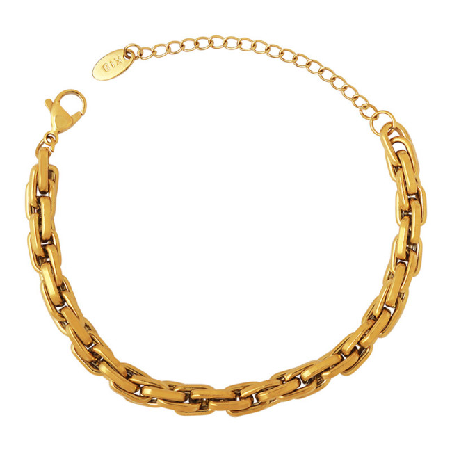 Wholesale Stainless Steel Chunky Chain Women Bracelet