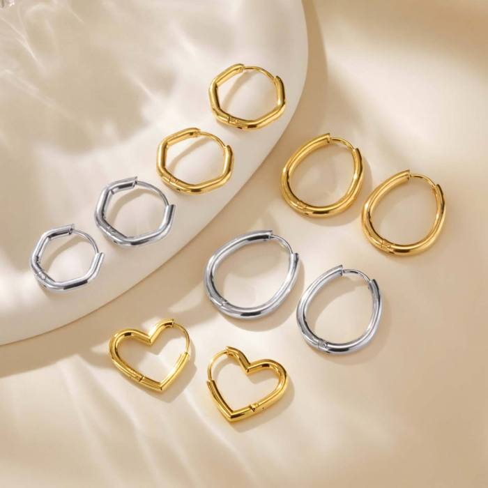 Wholesale Stainless Steel Modern Earrings