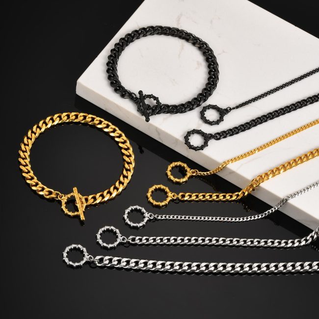 Wholesale Stainless Steel OT Clasp Bracelet