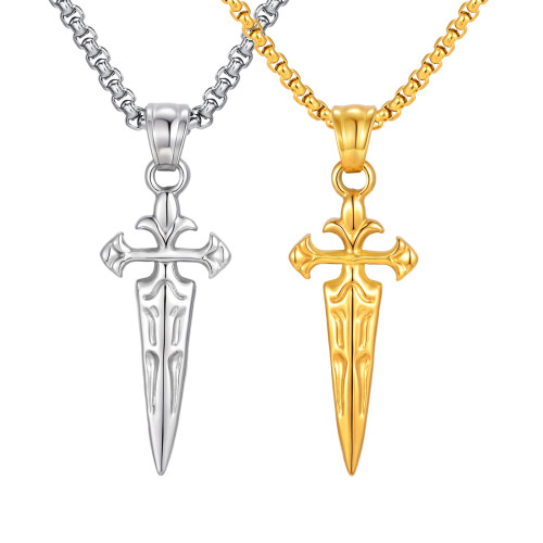 Wholesale Stainless Steel Sword Cross Pendant