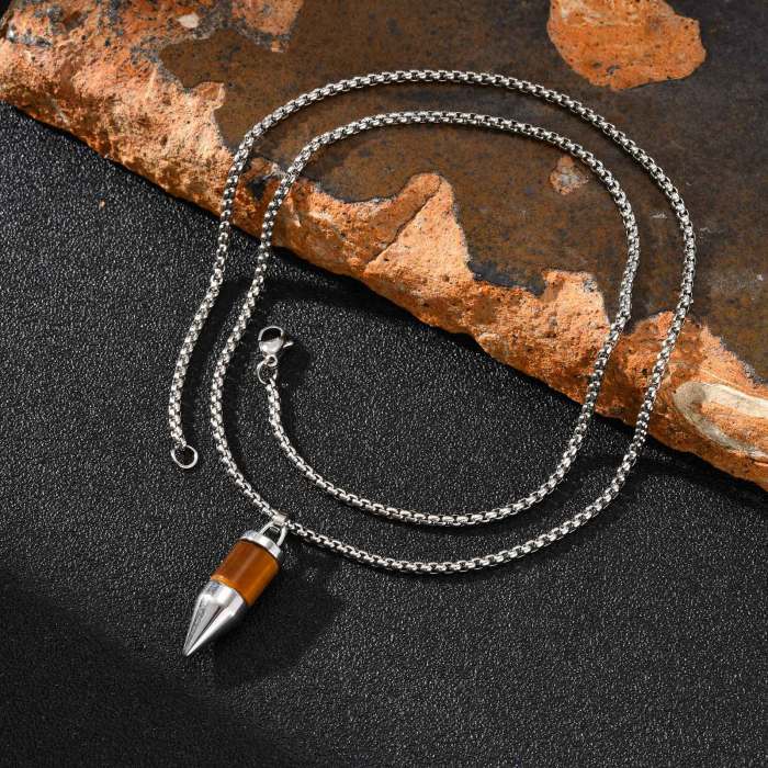 Wholesale Stainless Steel Bullet Pendant