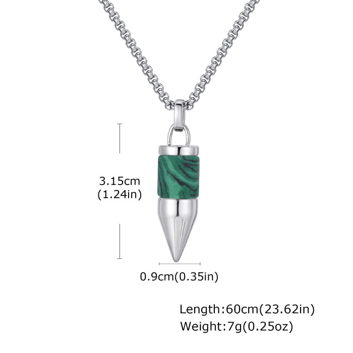 Wholesale Stainless Steel Bullet Pendant