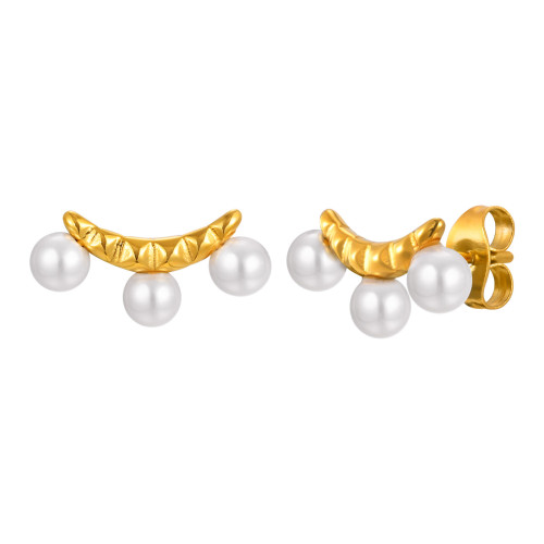 Wholesale Stainless Steel Pearl Earrings