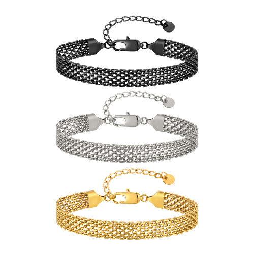 Wholesale Stainless Steel Mens Mesh Bracelets