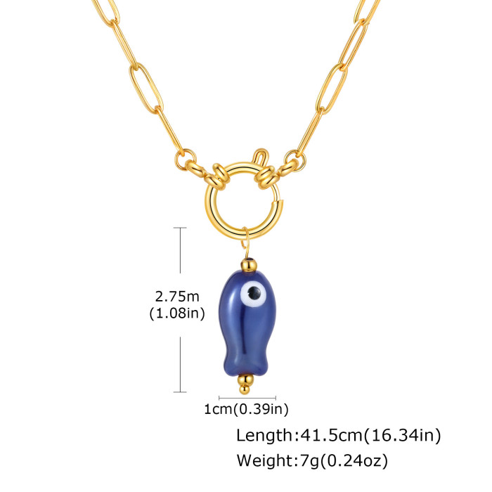 Wholesale Stainless Steel Ocean Theme Necklace