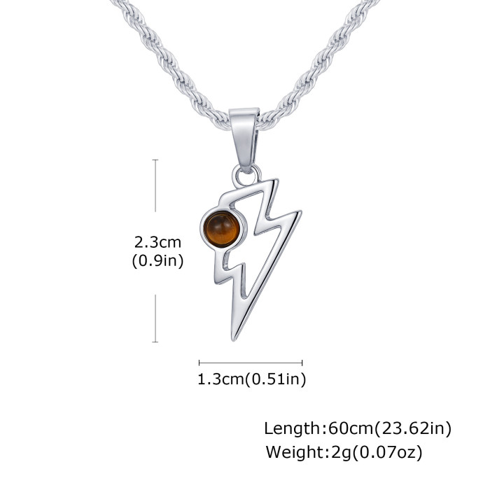 Wholesale Stainless Steel Lightning Pendant