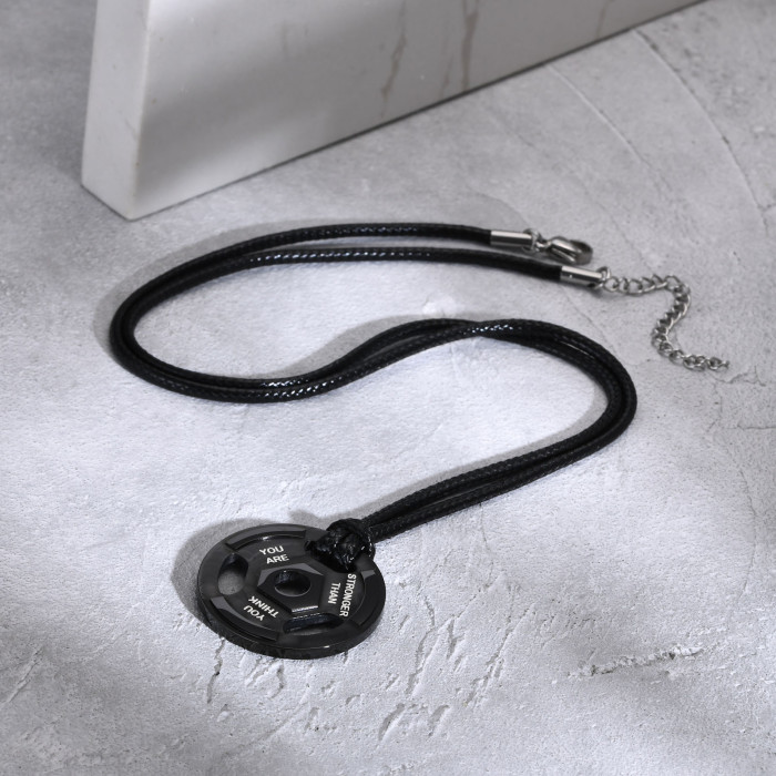 Wholesale Stainless Steel Weight Plate Pendant