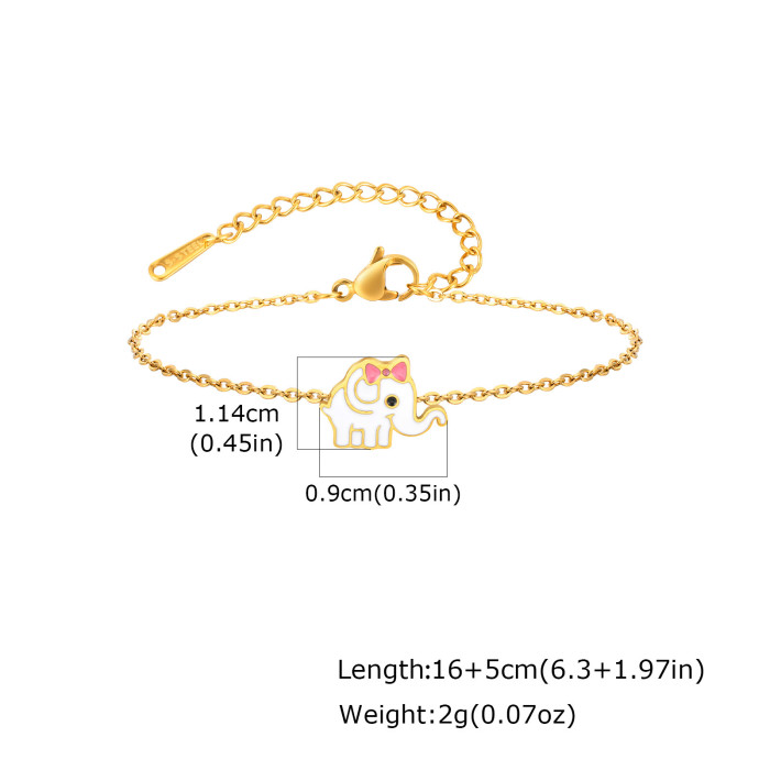 Wholesale Stainless Steel Cute Kids Bracelet Ring Earrings