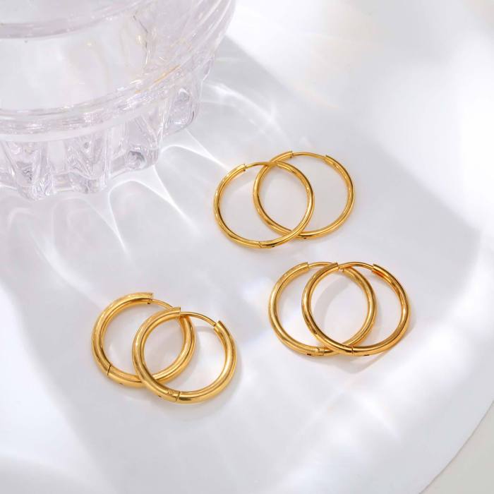 Wholesale Stainless steel 1.6mm Hoop Earrings