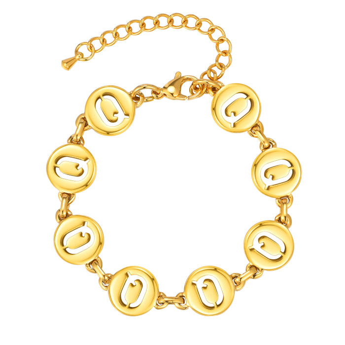 Wholesale Stainless Steel Initial Bracelets