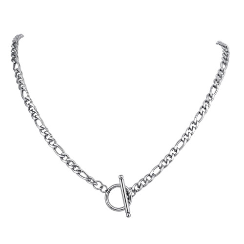 Wholesale Stainless Steel NK Chain OT Clasp Necklace
