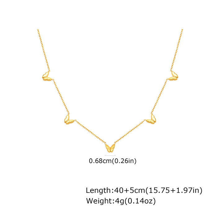 Wholesale Stainless Steel Butterfly Necklace
