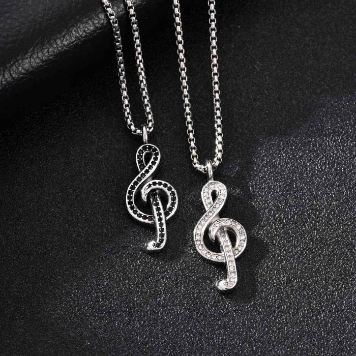 Wholesale Stainless Steel Music Note Pendant