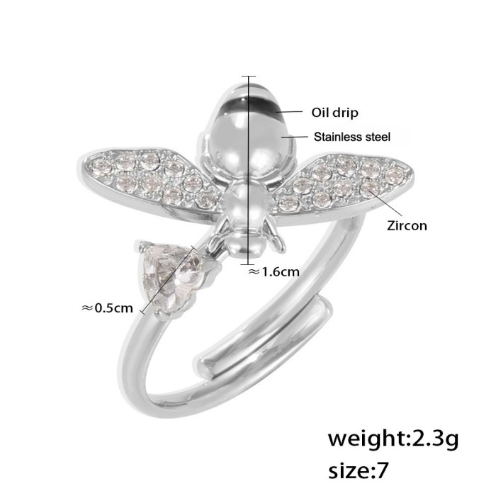 Wholesale Stainless Steel Bee Jewelry Set