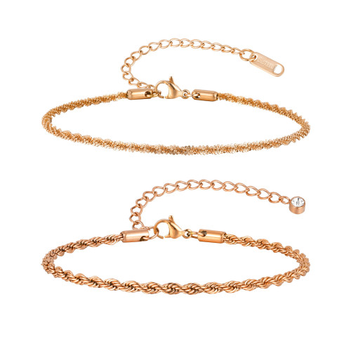 Wholesale Stainless Steel Ins Style Anklet