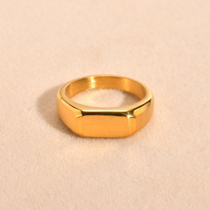 Wholesale Stainless Steel Mens Golden Rings