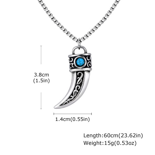 Wholesale Stainless Steel Cow Horn Pendant